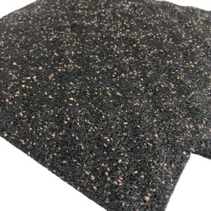 Corrugated rubber sound insulation pad